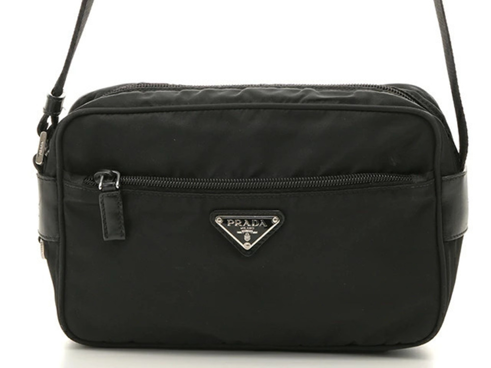 Prada Hobo Bag Black Calfskin